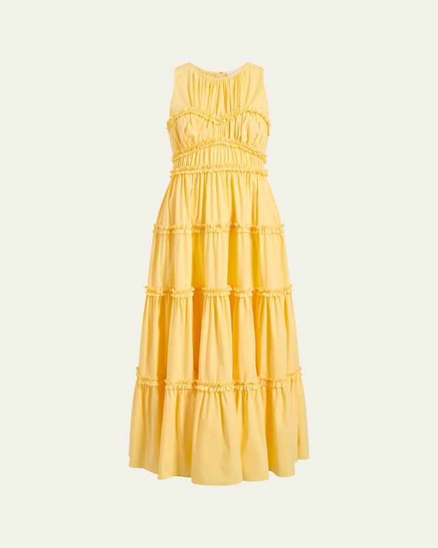 Sirrina Tiered Sleeveless Midi Dress
